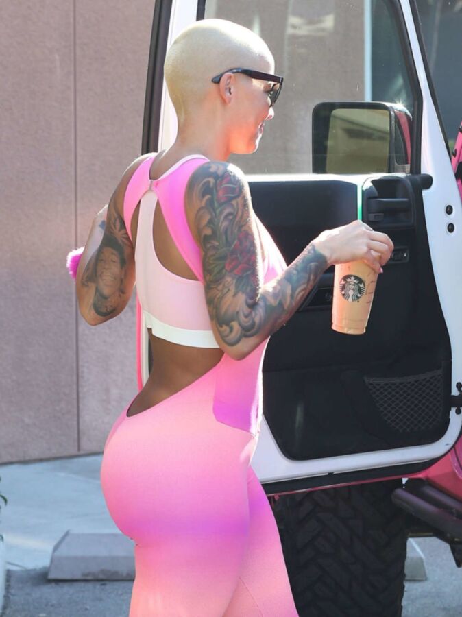 Free porn pics of Amber Rose hot in pink 16 of 18 pics