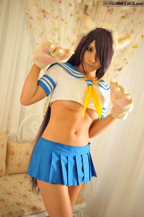 Free porn pics of Nonsummerjack in Nyanko cosplay 6 of 56 pics