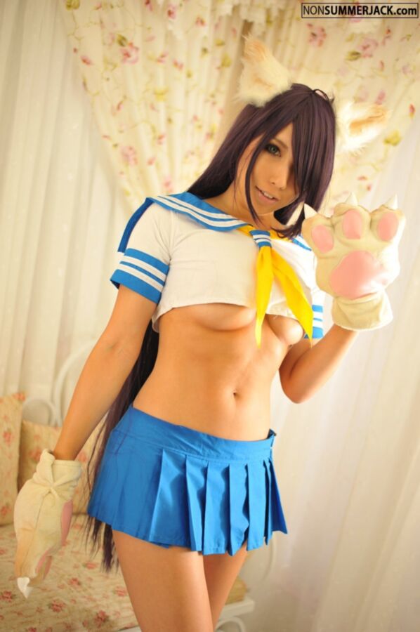 Free porn pics of Nonsummerjack in Nyanko cosplay 4 of 56 pics