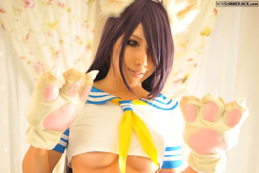 Free porn pics of Nonsummerjack in Nyanko cosplay 3 of 56 pics