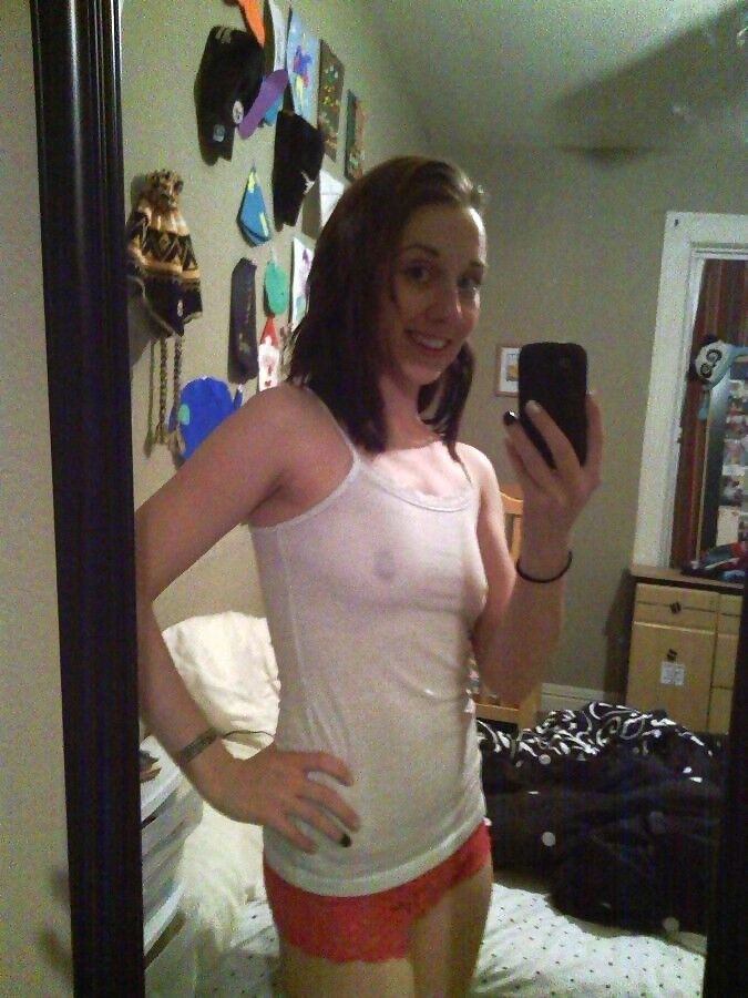 Free porn pics of Cute teen shows off her pussy and tits 14 of 61 pics