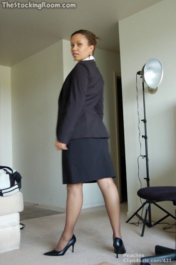 Free porn pics of Peach’s Power Business Suit Skirt and Pumps 10 of 83 pics