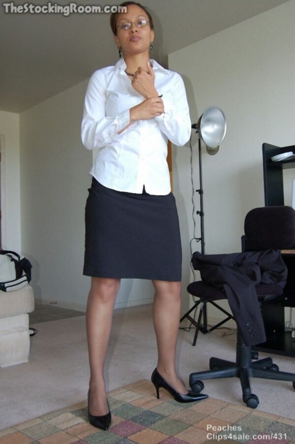 Free porn pics of Peach’s Power Business Suit Skirt and Pumps 14 of 83 pics