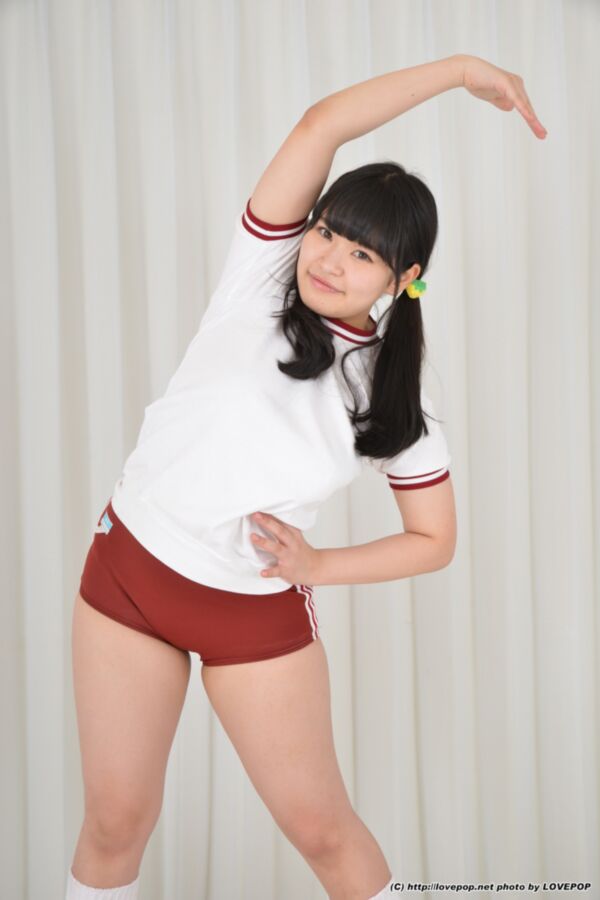 Free porn pics of Asuka Hoshimi - red gym shorts hula hoop fun 10 of 91 pics