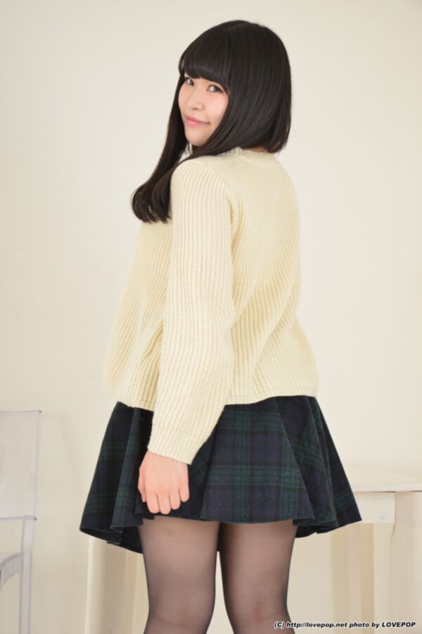 Free porn pics of Asuka Hoshimi - black nylons short skirt tease 12 of 89 pics