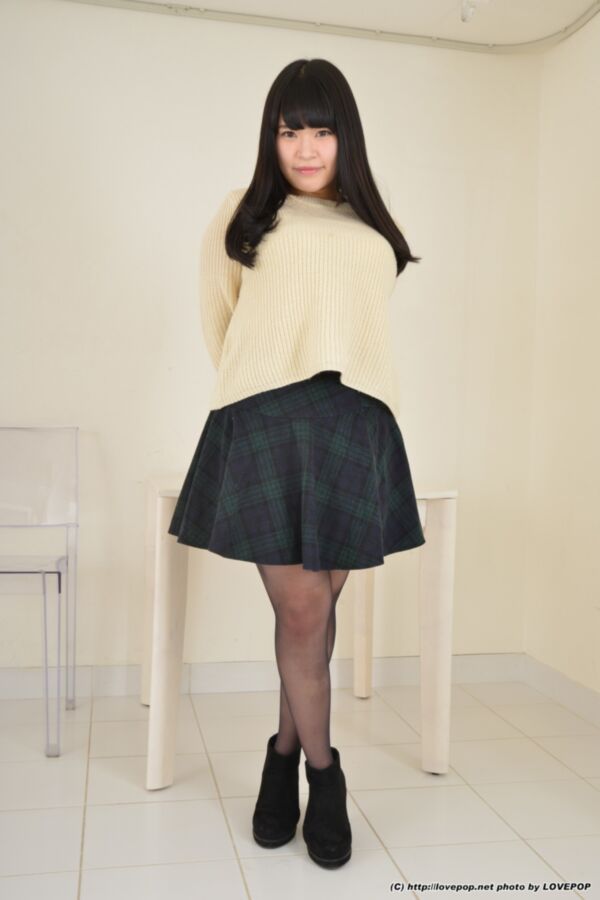 Free porn pics of Asuka Hoshimi - black nylons short skirt tease 16 of 89 pics