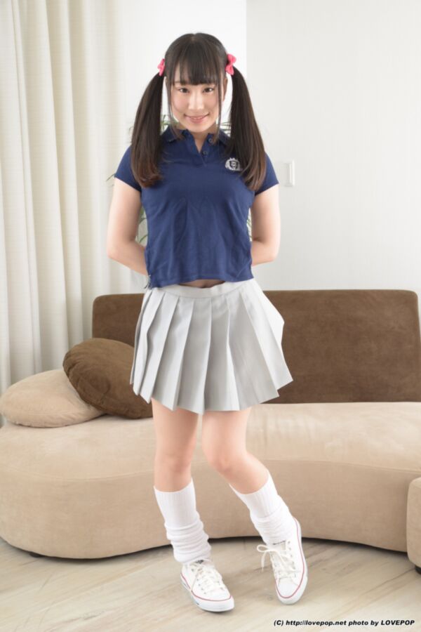 Free porn pics of Ichika Ayamori - after school pink striped cotton pantie show 3 of 84 pics