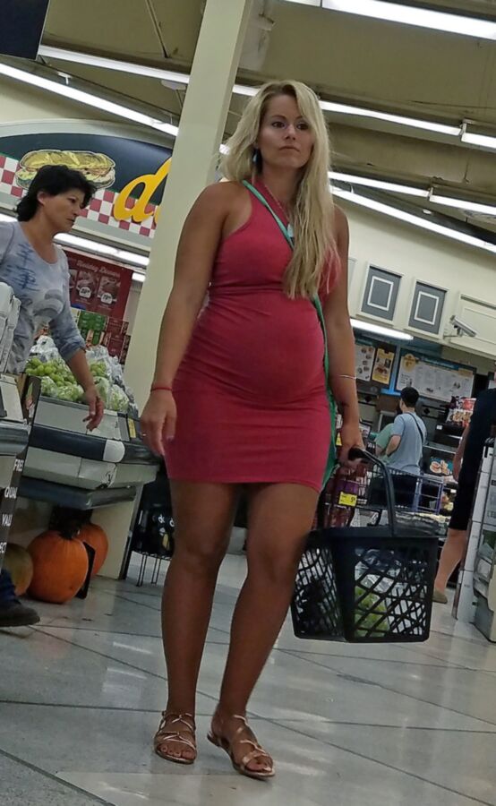 Free porn pics of Candid Grocery Preggo 4 of 12 pics