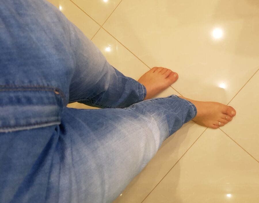 Free porn pics of foryousun jeans +thin nude tights 8 of 19 pics