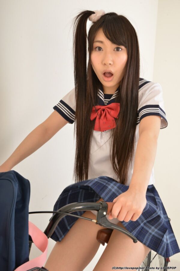 Free porn pics of Ito Yoshikawa - naughty schoolgirl plays with new bike 22 of 83 pics