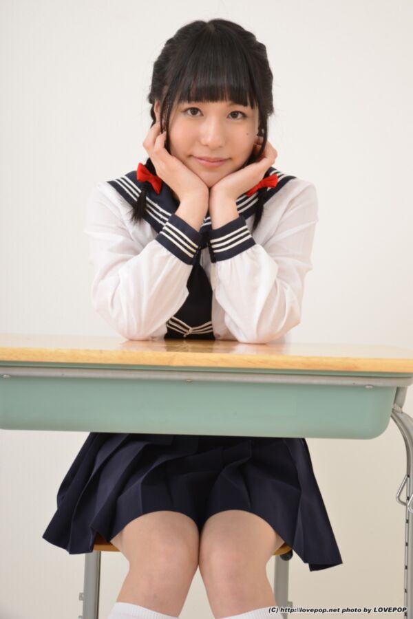 Free porn pics of Izumi Imamiya - navy skirt schoolgirl desk show 3 of 84 pics