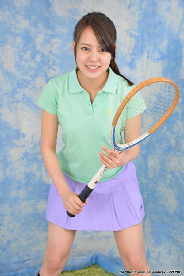 Free porn pics of Kanae Wakana - private tennis practice tease 10 of 84 pics