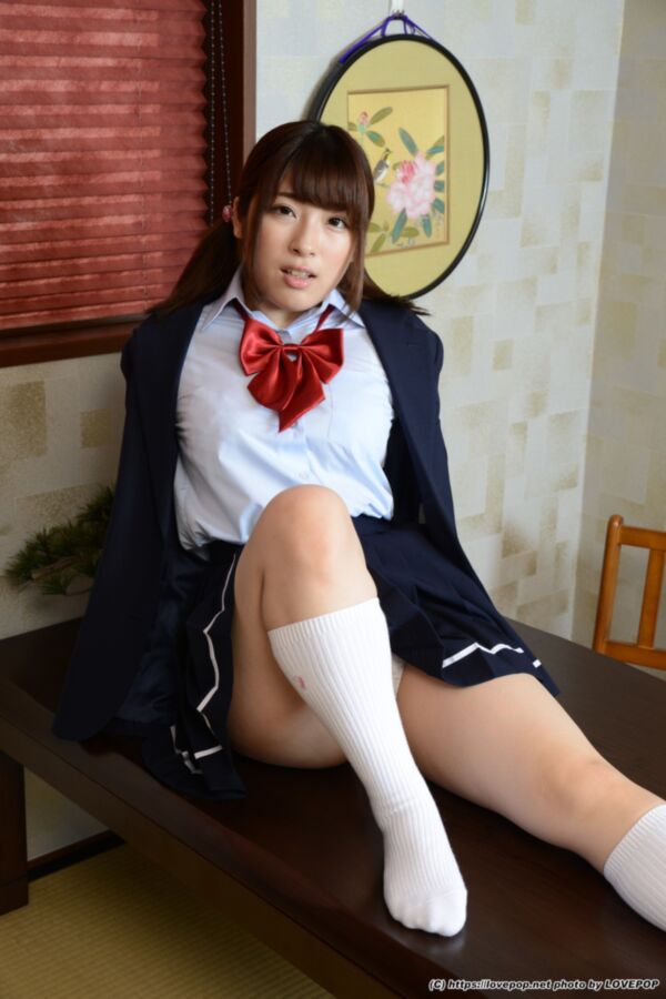 Free porn pics of Mika Naruse - navy blue uniform after school 23 of 57 pics