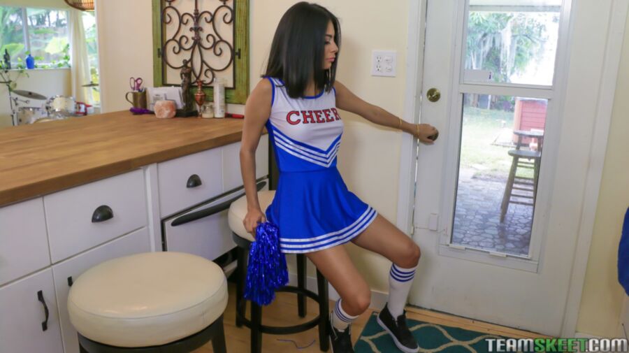 Free porn pics of Monica Asis - Hot Little Cheerleader 3 of 211 pics