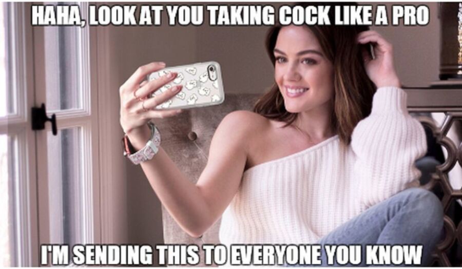 Free porn pics of Lucy Hale sissy captions 5 of 12 pics