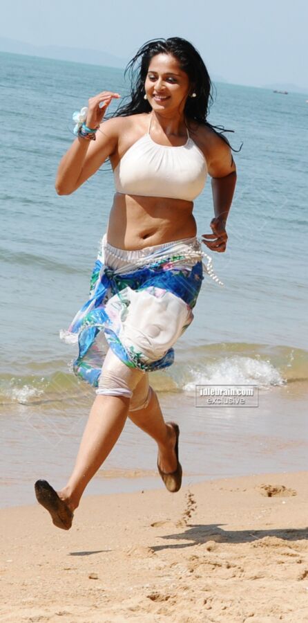 Free porn pics of Anushka Shetty Steamy, Sexy Beach Pics, showing her Hot Navel 12 of 120 pics