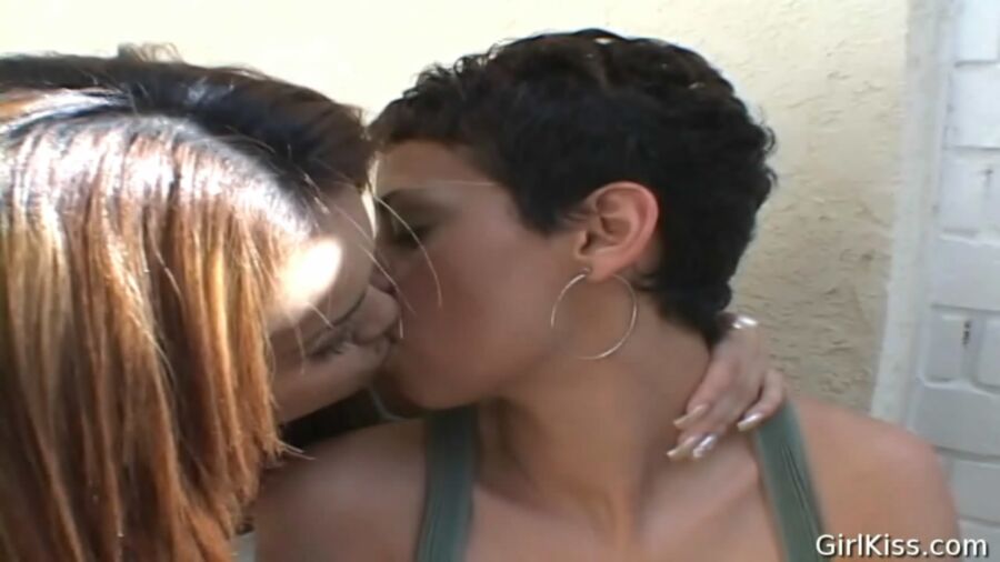 Free porn pics of Gia and Daisy Kissing Courtyard 16 of 88 pics