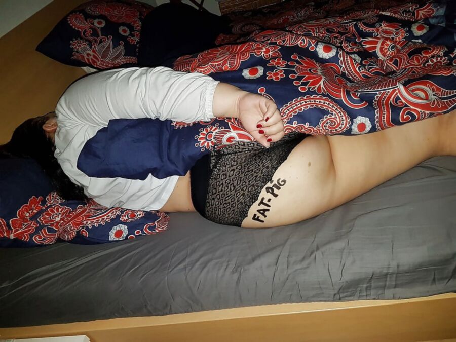 Free porn pics of Fat Pig Slut Melanie Humiliation 5 of 6 pics