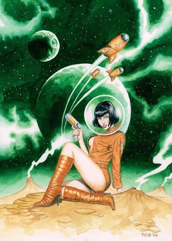 Free porn pics of Space Girl Pinups 11 of 20 pics