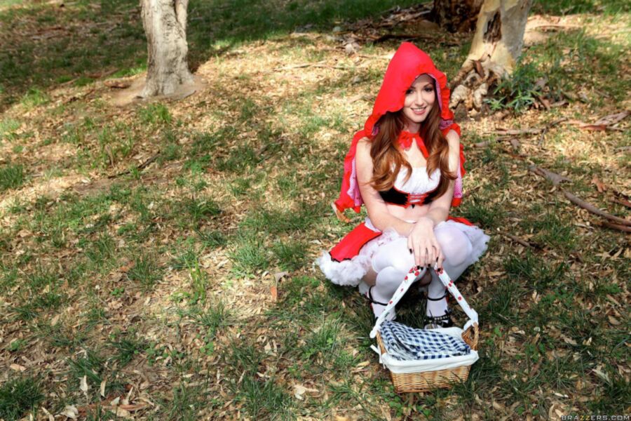 Free porn pics of Nikki Rhodes little red riding whore 24 of 678 pics