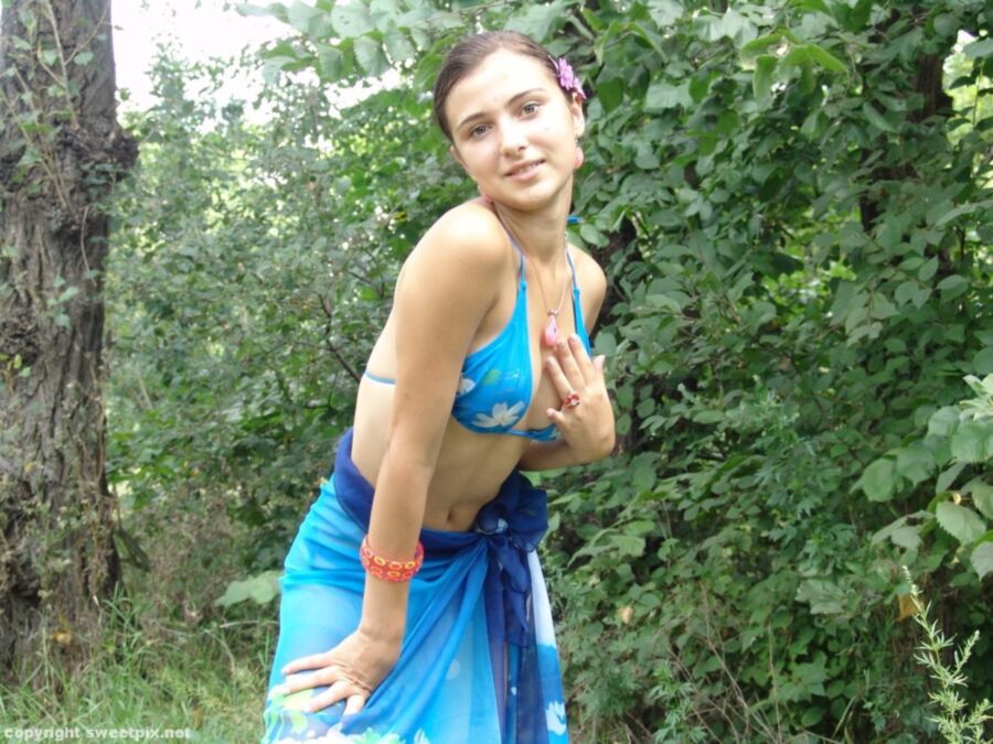 Free porn pics of Outdoor Teens - NINA - Blue Bikini 10 of 102 pics