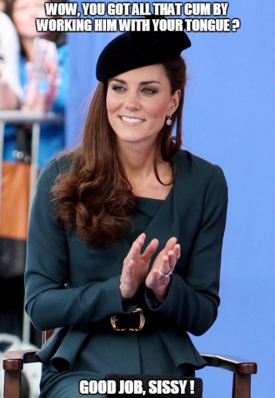 Free porn pics of Kate Middleton sissy captions 10 of 12 pics