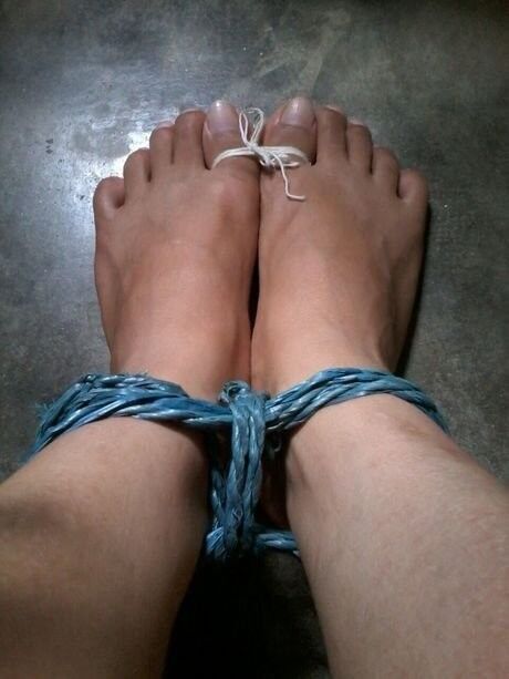 Free porn pics of  My tied up sexy feet collection  6 of 6 pics