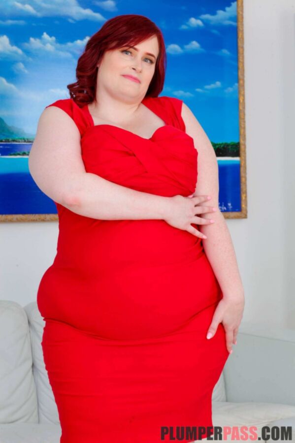 Free porn pics of Asstyn Martyn - red dress on the couch 22 of 237 pics