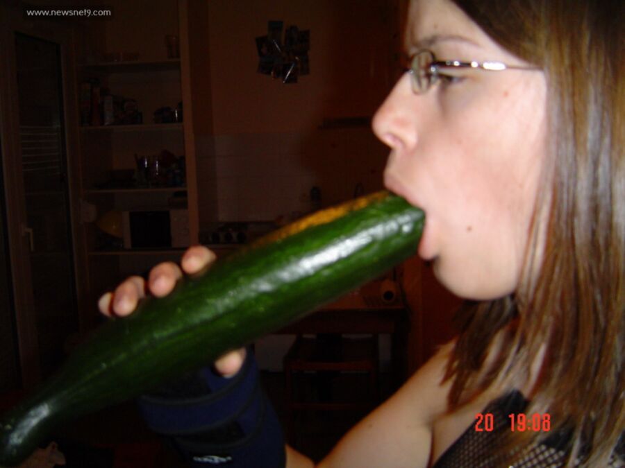 Free porn pics of Cucumber slut 1 of 37 pics