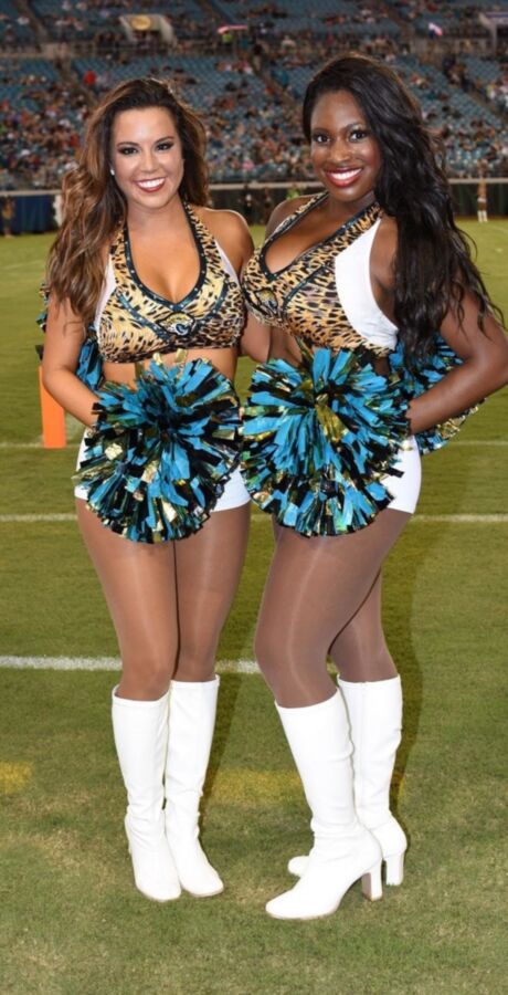 Pantyhose cheerleaders woman belly