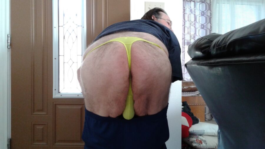 Free porn pics of Neon yellow thong 2 of 5 pics