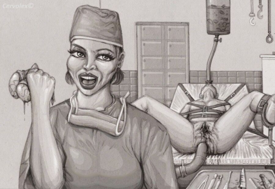 Pflegerin Jungfrau Cartoon Hardcore