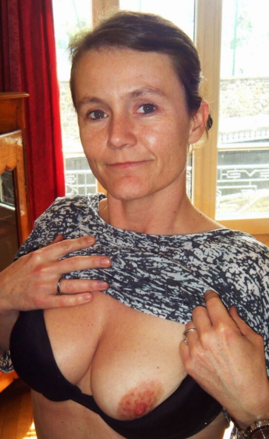 Free porn pics of Mature slim French MILF has delightful tits 1 of 32 pics
