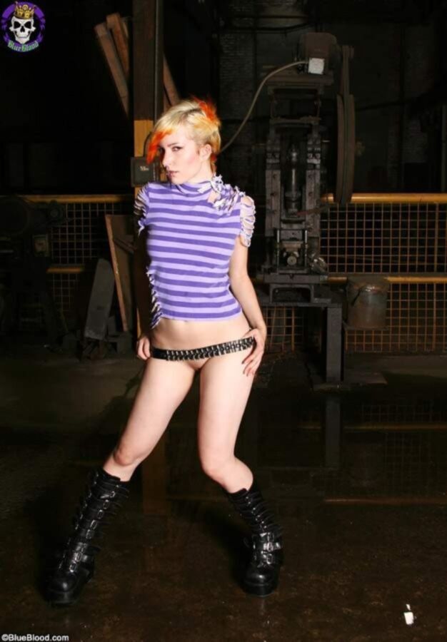 Free porn pics of Short-haired blond punk 13 of 15 pics