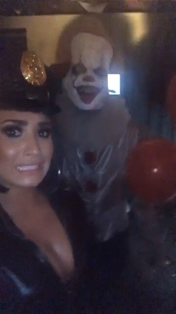 Free porn pics of Demi Lovato Halloween Party Pics 24 of 39 pics