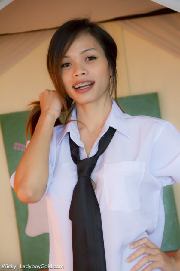 Free porn pics of Wicky ladyboy in a tie 5 of 160 pics