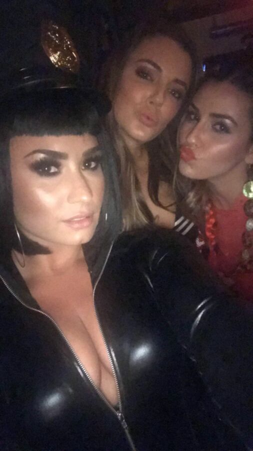 Free porn pics of Demi Lovato Halloween Party Pics 19 of 39 pics