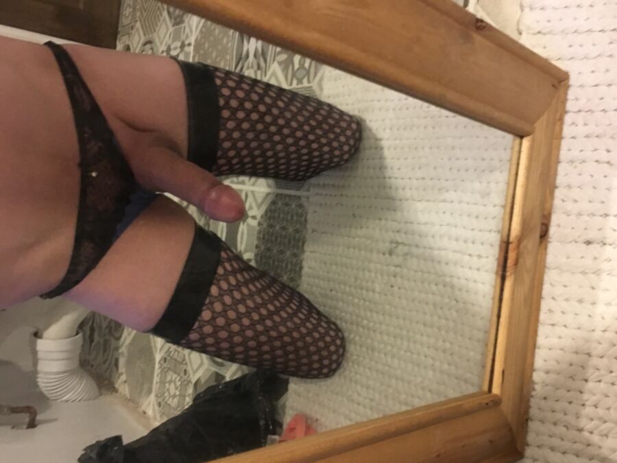 Free porn pics of Loving my jewelled butt plug, dildo, lingerie and sissy heels! I 18 of 45 pics