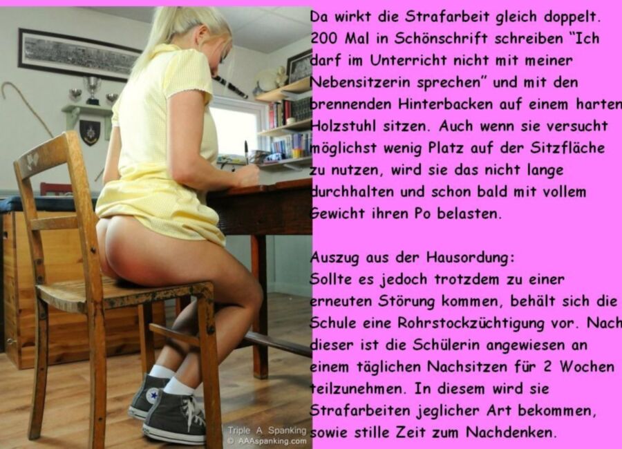 Free porn pics of Nachsitzen in der Schule mit nacktem Popo german spanking caps 3 of 11 pics