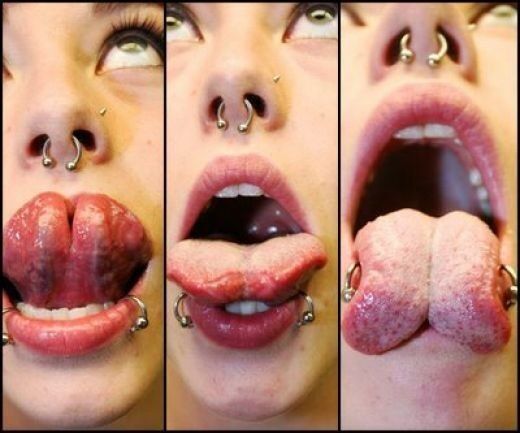 Free porn pics of Facial and tongue piercings 24 of 31 pics