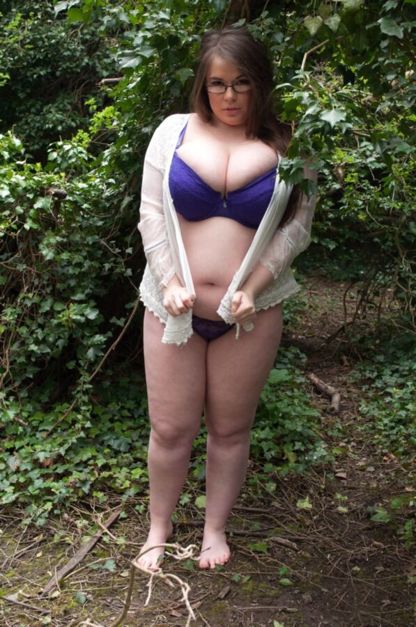 Free porn pics of Big Tits BBW Strips naked & Barefoot Outdoors 20 of 79 pics