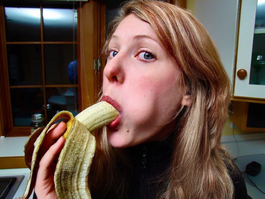 Free porn pics of banana for hungry holes  7 of 12 pics