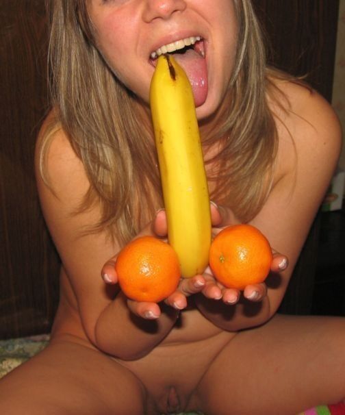 Free porn pics of banana for hungry holes  8 of 12 pics