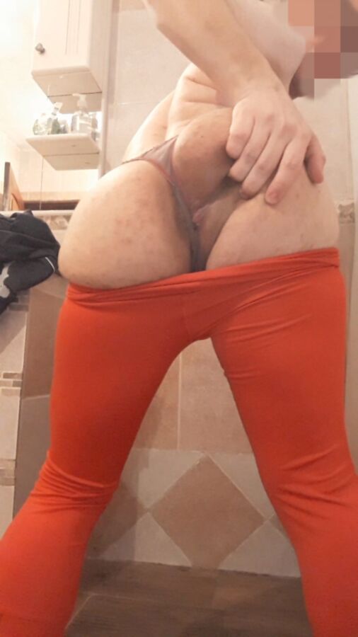 Free porn pics of My Big Butt in red leggings 22 of 22 pics