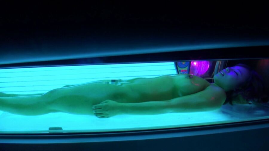 Free porn pics of Tanning Bed Masturbation 21 of 61 pics