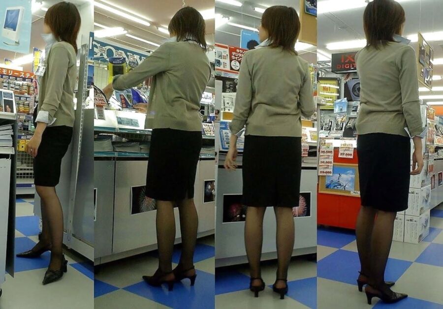 Free porn pics of Young Asian Office Girls in Pantyhose 23 of 107 pics