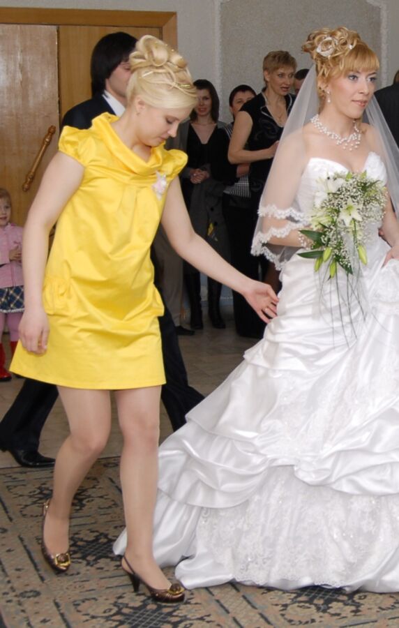 Free porn pics of Fuck the Pantyhosed Russian Bridesmaid 5 of 6 pics