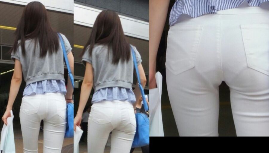 Free porn pics of Asian ass in white jeans 4 of 40 pics
