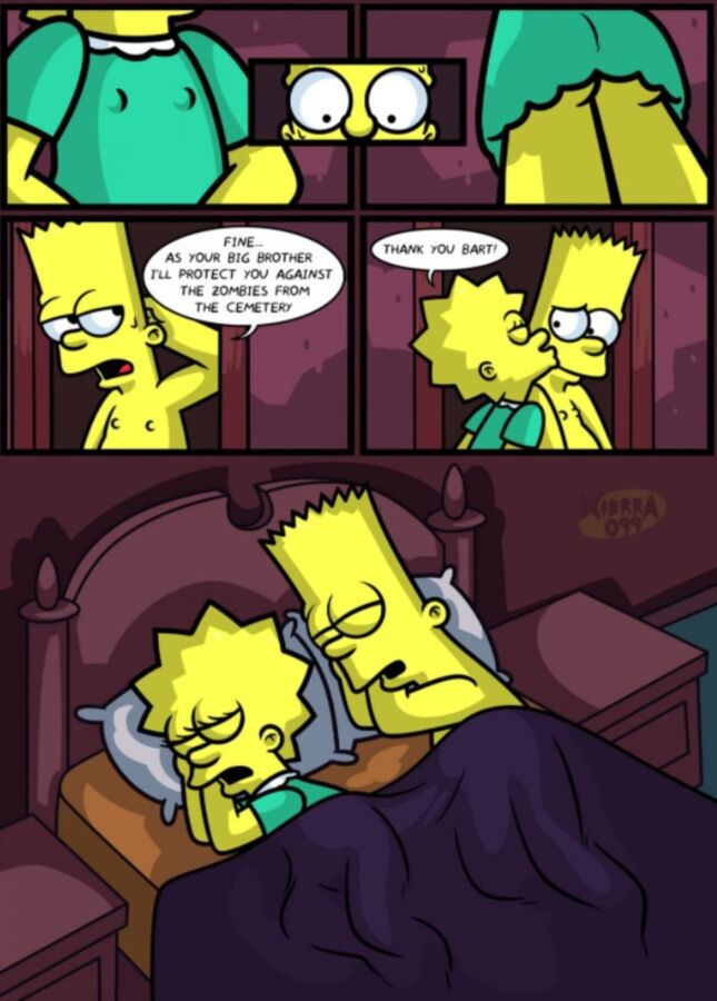 Free porn pics of Bart & Lisa Simpson - NOT SO TREEHOUSE OF HORROR 5 of 6 pics
