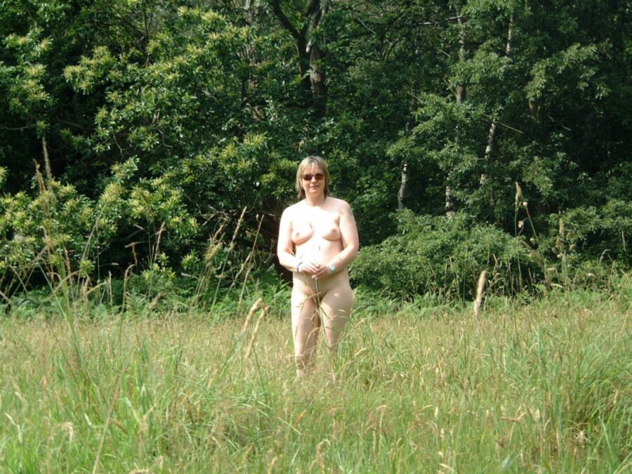 Free porn pics of Naturist wife outside in the field 8 of 8 pics